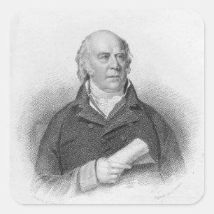 Adesivo Quadrado Sharp de William, gravado por J. Thomson