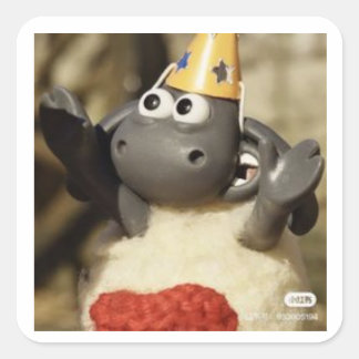 Adesivo Quadrado Shaun