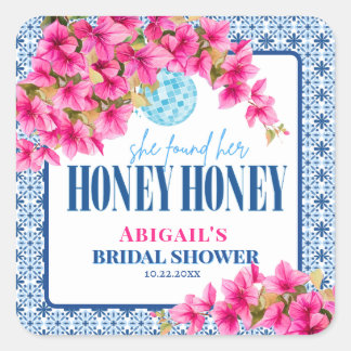 Adesivo Quadrado She found her HONEY HONEY