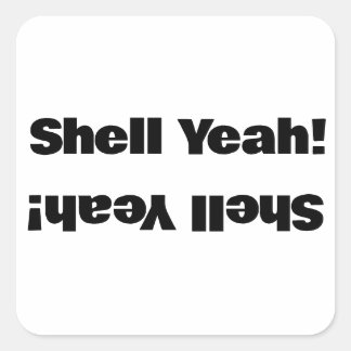 Adesivo Quadrado Shell Sim!