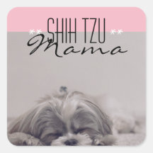 Shih Tzu Mama Sticker para Mães de cães