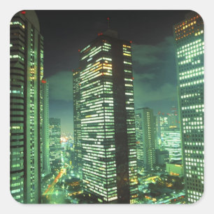 Adesivo Quadrado Shinjuku, Tóquio, Japão