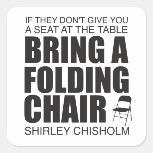 Adesivo Quadrado Shirley Chisholm