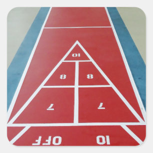 Adesivo Quadrado Shuffleboard a bordo