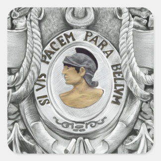 ADESIVO QUADRADO SI VIS PACEM PARA BELLUM