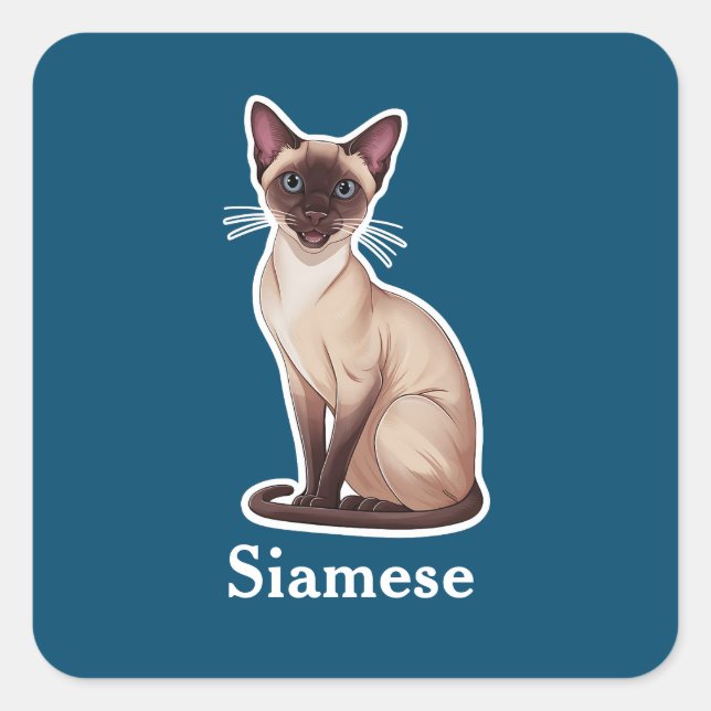 Adesivo Quadrado siamês (Frente)