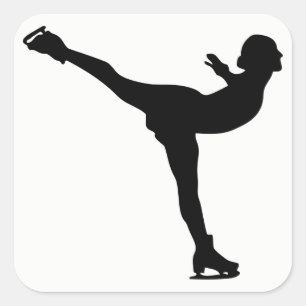 Adesivo Quadrado Silhouette, Mulher Ice Que Pintou