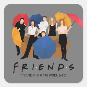 Adesivo Quadrado Silhueta de Personagem FRIENDS™