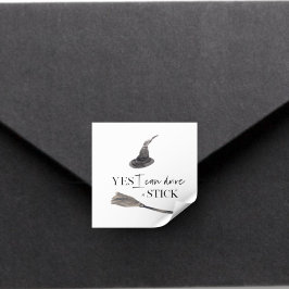 Adesivo Quadrado Sim, Eu Posso Dirigir Uma Diversão De Pau | Feliz 