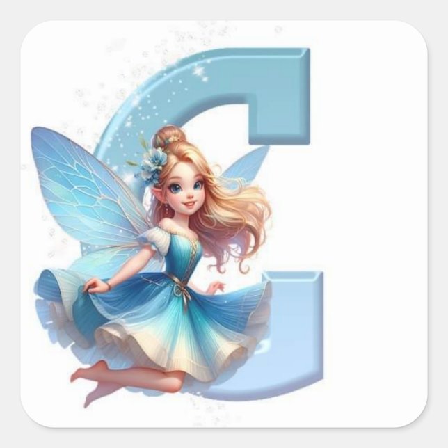 Adesivo Quadrado Símbolo Clássico 'C' - Adicionar Eterno (Frente)