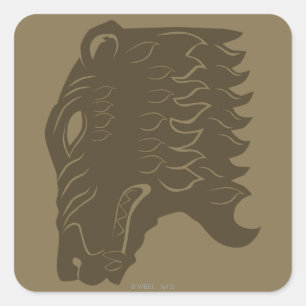 Adesivo Quadrado Símbolo da cabeça do urso BEORN™