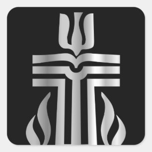 Adesivo Quadrado Símbolo da religião presbiteriano