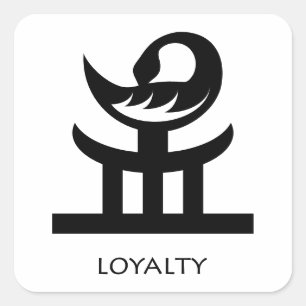 Adesivo Quadrado Símbolo de Adinkra me "Lembre-se de mim"