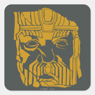 Adesivo Quadrado Símbolo de Estátua Erebor