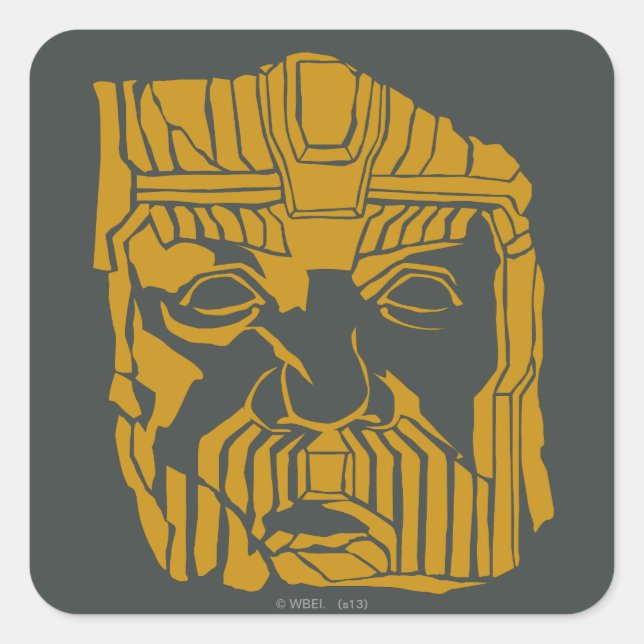 Adesivo Quadrado Símbolo de Estátua Erebor (Frente)
