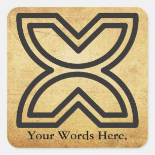 Adesivo Quadrado Símbolo de Fawodhodie   da liberdade e da