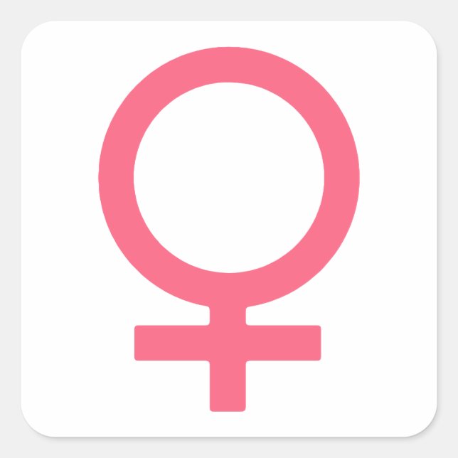 Adesivo Quadrado Símbolo de Vênus legal Bitterdoce (Frente)