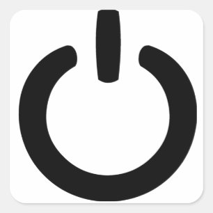 Adesivo Quadrado Símbolo do poder