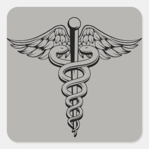 Adesivo Quadrado Símbolo médico