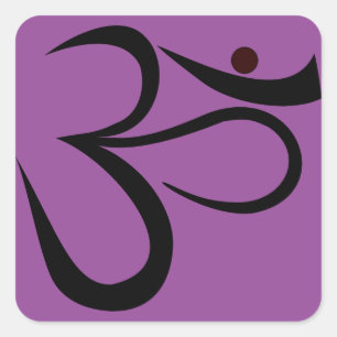 Adesivo Quadrado Símbolo Om