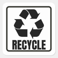 Símbolo reciclar preto