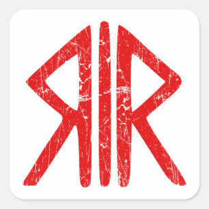 Adesivo Quadrado Símbolo religioso dos Deuses da Via Romana Antigui