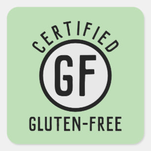 Adesivo Quadrado Símbolo sem Gluten certificado