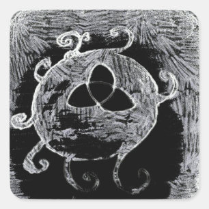 Adesivo Quadrado símbolo wiccan para as bruxas