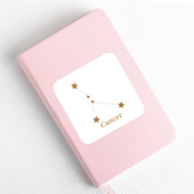 Símbolo Zodiac Moderno - Cancer Dourado | Água Ele