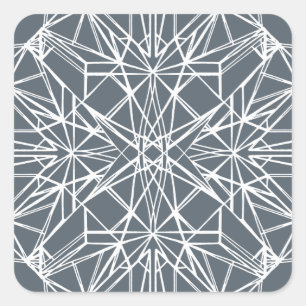 Adesivo Quadrado Simetria Geométrica