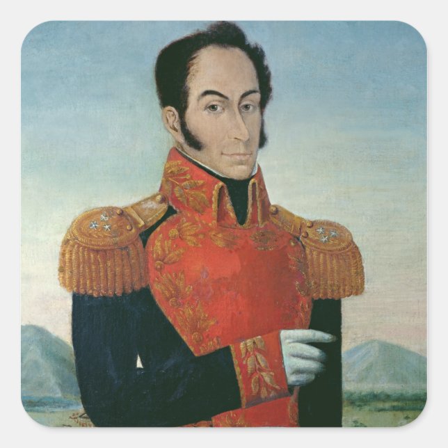 Adesivo Quadrado Simon Bolivar (Frente)