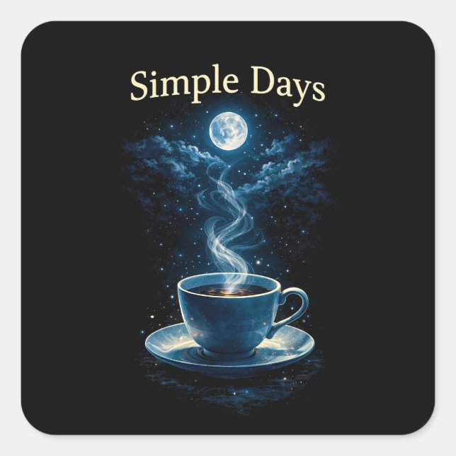 Adesivo Quadrado Simple Days (Frente)