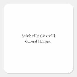 Adesivo Quadrado Simples clássico exclusivo profissional