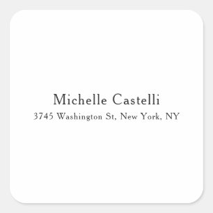 Adesivo Quadrado Simples clássico exclusivo profissional