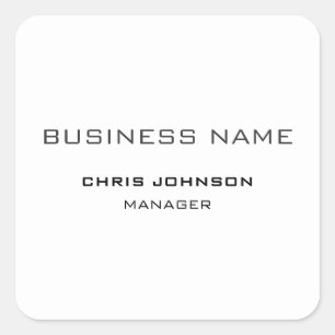 Adesivo Quadrado Simples e Moderno Profissional