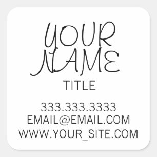 Adesivo Quadrado Simples Forma Livre