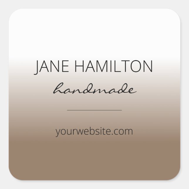 Adesivo Quadrado Simples minimalista moderno (Frente)