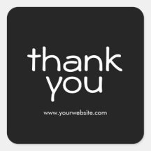 Simples Obrigado Pequenas Empresas Stickers