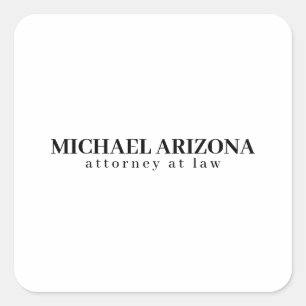 Adesivo Quadrado Simples Plana Mínima Preta e Branca