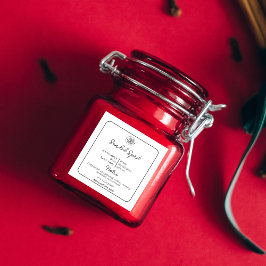 Adesivo Quadrado Simples preto e branco Adicione seu script de vela