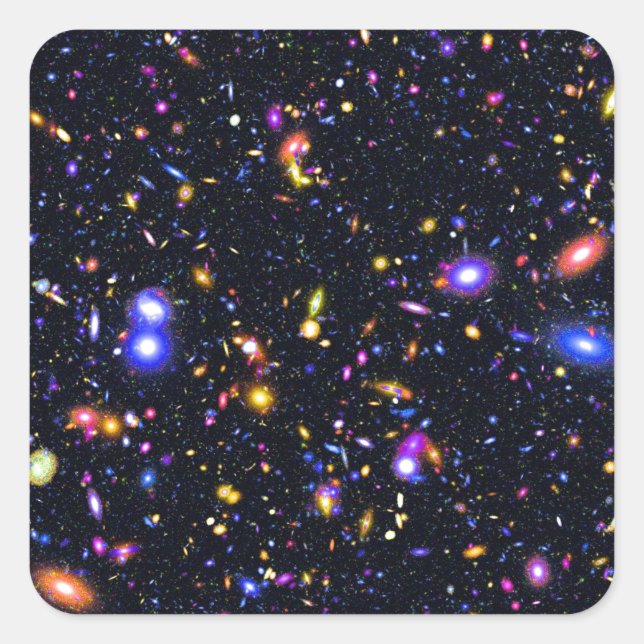 Adesivo Quadrado Simulação do Telescópio Espacial James Webb - Arte (Frente)