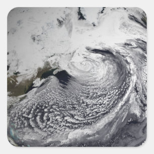 Adesivo Quadrado Simulação em nuvem de um dia solteiro 3