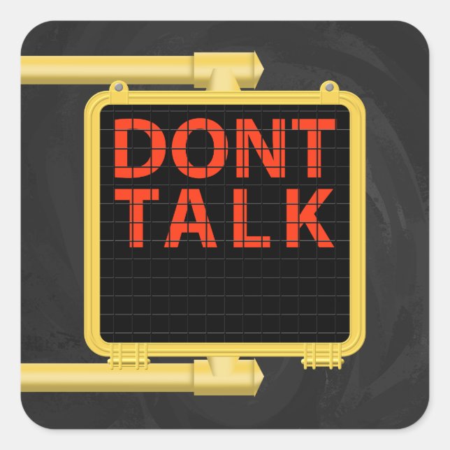 Adesivo Quadrado Sinal Crosswalk de Nova Iorque (Frente)