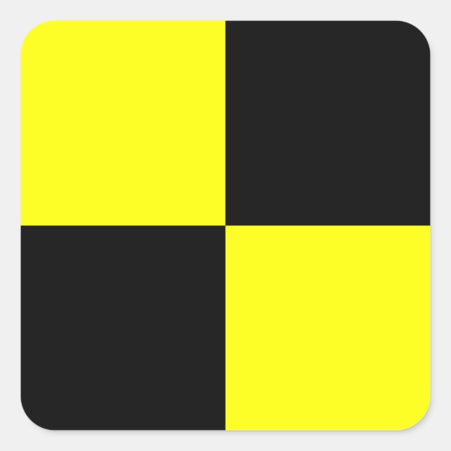 Adesivo Quadrado Sinal de Sinalizador Náutico L (Lima) (Frente)