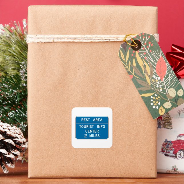 Adesivo Quadrado Sinal do Centro de Informações do Turismo (Criador carregado)