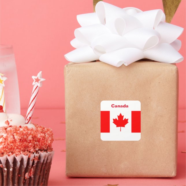 Adesivo Quadrado Sinalizador Canadá (Festa)