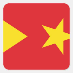 Adesivo Quadrado Sinalizador da região de Tigray