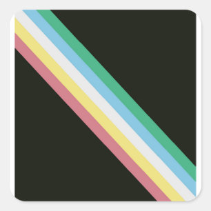 Adesivo Quadrado Sinalizador De Deficiência Para Orgulho De Deficiê