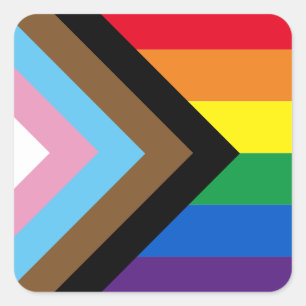 Adesivo Quadrado Sinalizador de diversidade de gay Lgbtq incluindo 