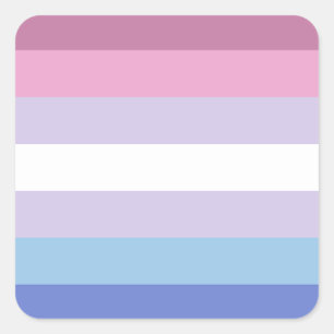 Adesivo Quadrado Sinalizador do Orgulho Gestido LGBTQ